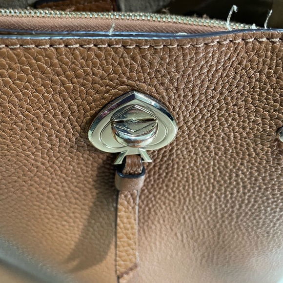 Kate Spade Pebbled Leather Bucket Bag in Tan - Picture 6 of 11